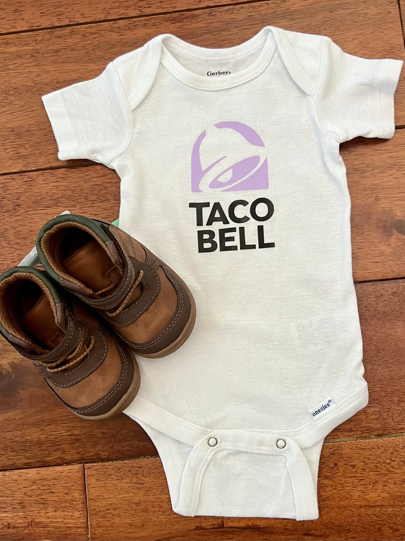 Taco Bell Onesie Bodysuit Handmade Tacos Live Mas Boy or Girl Etsy