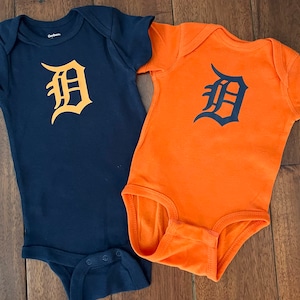 Detroit Tigers Orange or Blue Navy Boy or Girl Baby Neutral