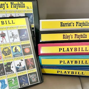 Broadway Binder Andenken Geschenk Aufbewahrung Geburtstag Musicals Theater NYC Weihnachten