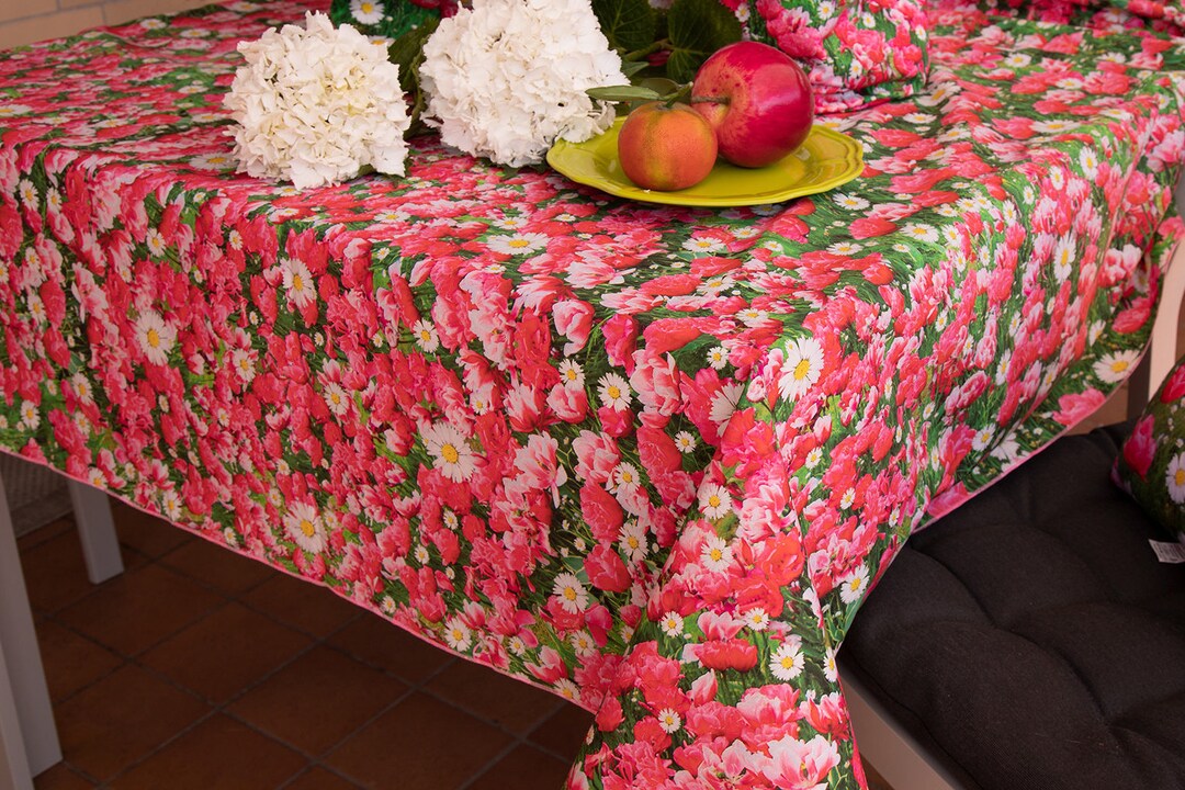 DAISIES SPRING TABLECLOTH Gift Idea for Spring Decor New Etsy