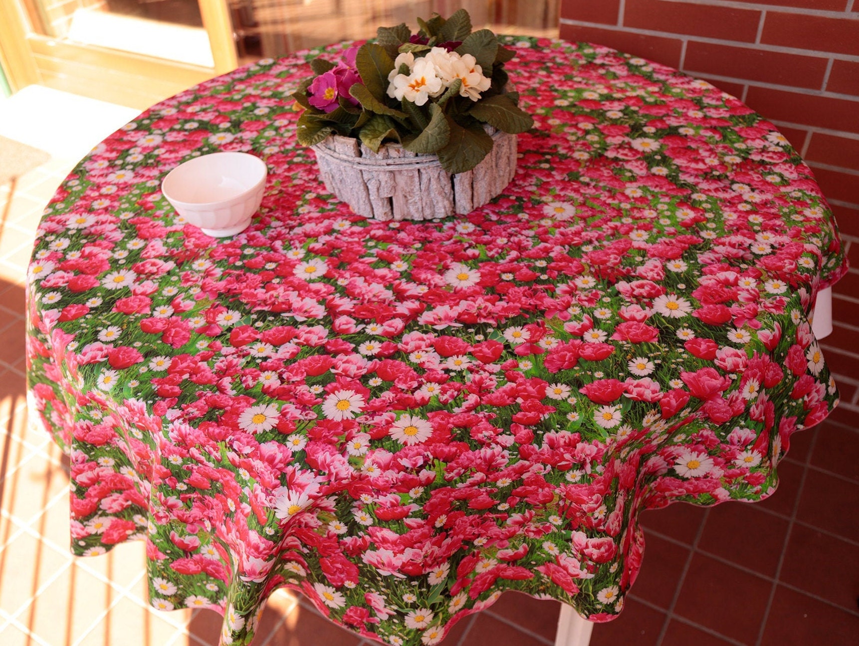 DAISIES SPRING TABLECLOTH Gift Idea for New Home Gift for Etsy
