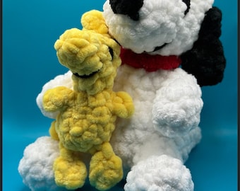 Crochet Snoopy and Woodstock