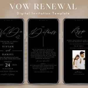 Vow renewal invite, electronic invitation, we still do invitation, renew vows invitation template, 100% editable, instant download,