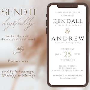 Digital wedding invitation, electronic wedding invitation, wedding invitation, digital wedding invite, wedding invitation digital, evite