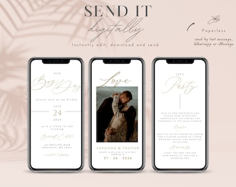 Digital wedding invitation, electronic wedding invitation, wedding invitation, digital wedding invite, wedding invitation digital, evite