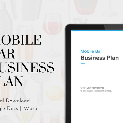 Mobile Bar Business Plan Template Mobile Bar Business Plan Template
