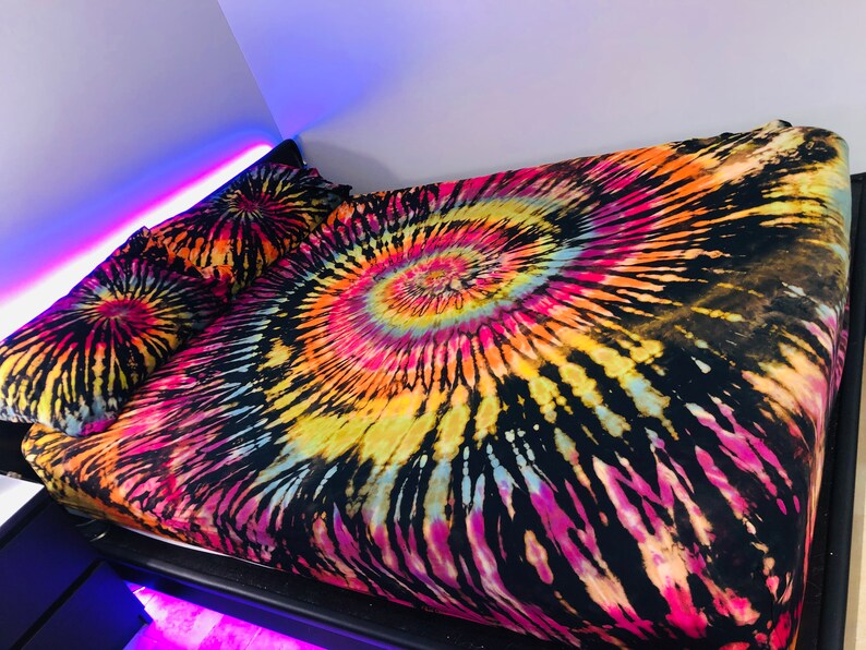 Reverse Tie Dye Bedding Tie Dye Sheets Custom Tie Dye | Etsy Canada