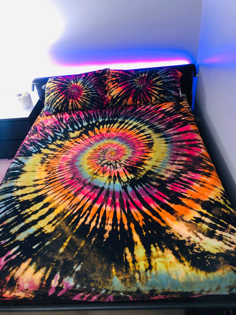 Download Reverse Tie Dye Bedding Tie Dye Sheets Custom Tie Dye | Etsy