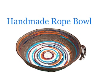 Handmade Rope Bowl, Home Decor, Organic Cotton Rope Bowls