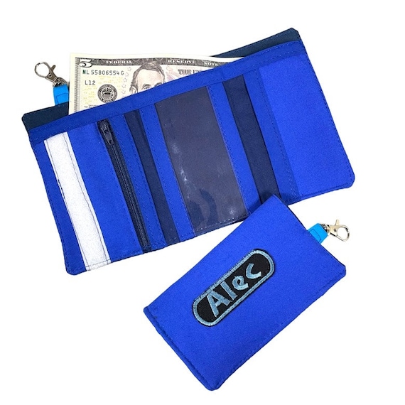 Cartera Ni o Personalizada Velcro Con Nombre Etsy Espa a