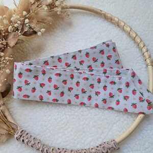 Ceinture fraises Ceinture 3en1 ceinture-headband-foulard afbeelding 2