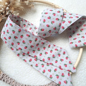 Ceinture fraises Ceinture 3en1 ceinture-headband-foulard afbeelding 1