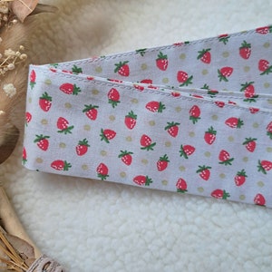 Ceinture fraises Ceinture 3en1 ceinture-headband-foulard afbeelding 3
