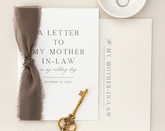 Personalized "To My" Mother-In-Law Card on My Wedding Day | Personalized Wedding Card | Future Mother-In-Law | Mother-In-Law Wedding Gift