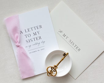 Personalized "To My" Sister Card | Wedding Gift for Sister | Sister of the Bride Gift | Handmade Card | Sister Card | Bride Gift from Sister
