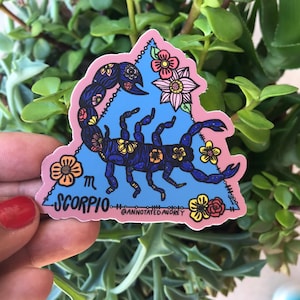 Vinyl Sticker | Scorpio | Zodiac Astrology Weatherproof Decal Sticker