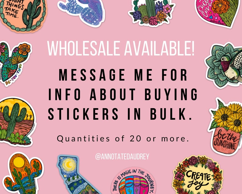 Laptops and More Sunshine and Saguaros Weatherproof Decal Cactus Sticker for Water Bottles Vinyl Sticker