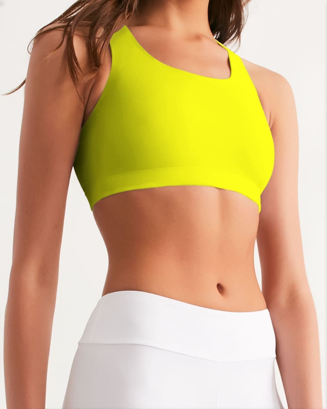 Women's Seamless Sports Bra Yellow Etsy