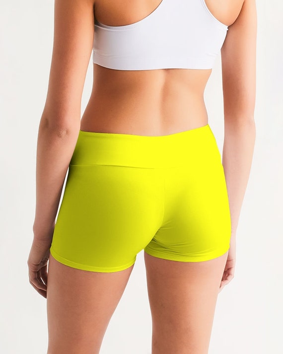 Yellow sales yoga shorts