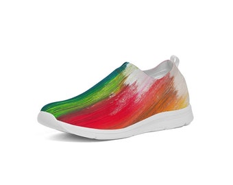 Rainbow Splash Women's Slip-on Shoe