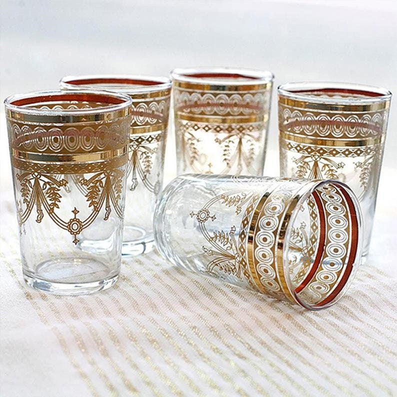 Morrish Moroccan Tea Glasses Set - Treasure of Morocco