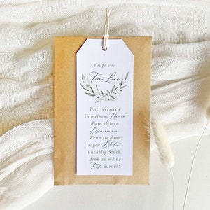 Gastgeschenk Taufe, Blumensamen Taufe, Taufe Gastgeschenk, Anhänger Blumensamen, Gastgeschenk Taufe Blumensamen, Blumensamen, Toskana