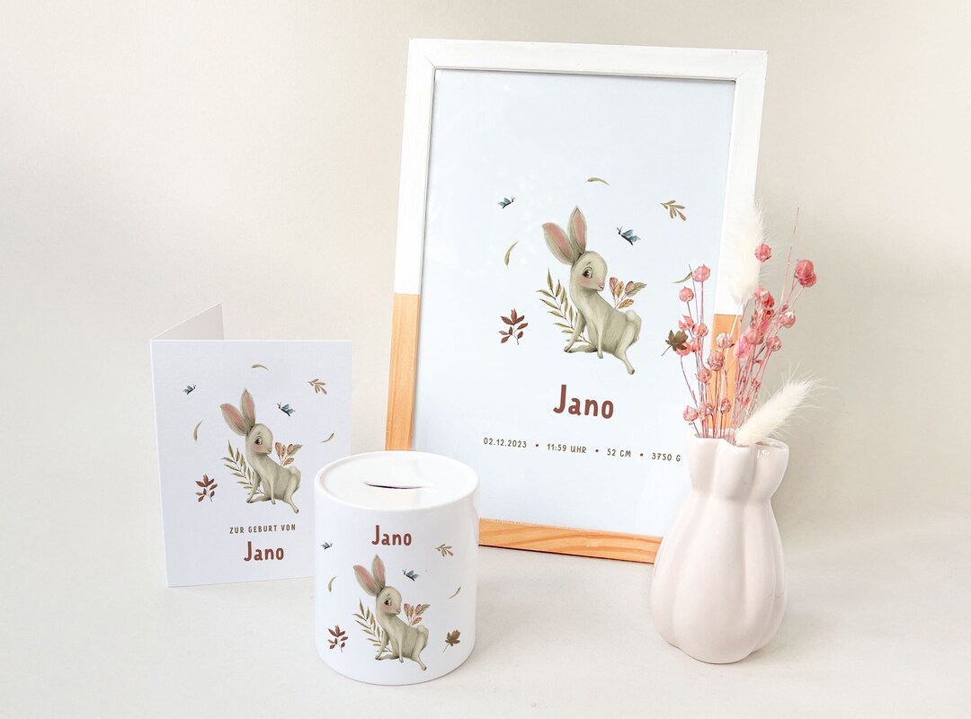 Birth Set, Gift Set Baby Personalized, Gift Newborn, Gift for Birth ...