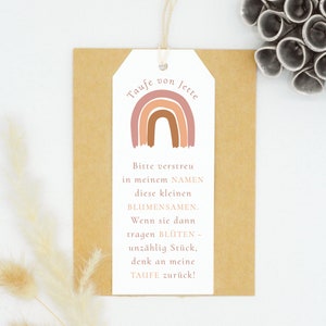 Gastgeschenk Taufe, Blumensamen Taufe, Taufe Gastgeschenk, Anhänger Blumensamen, Gastgeschenk Taufe Blumensamen, Blumensamen, Darling