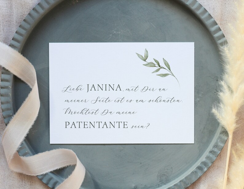 Patentante Karte Patentante Fragen Willst du meine Etsy
