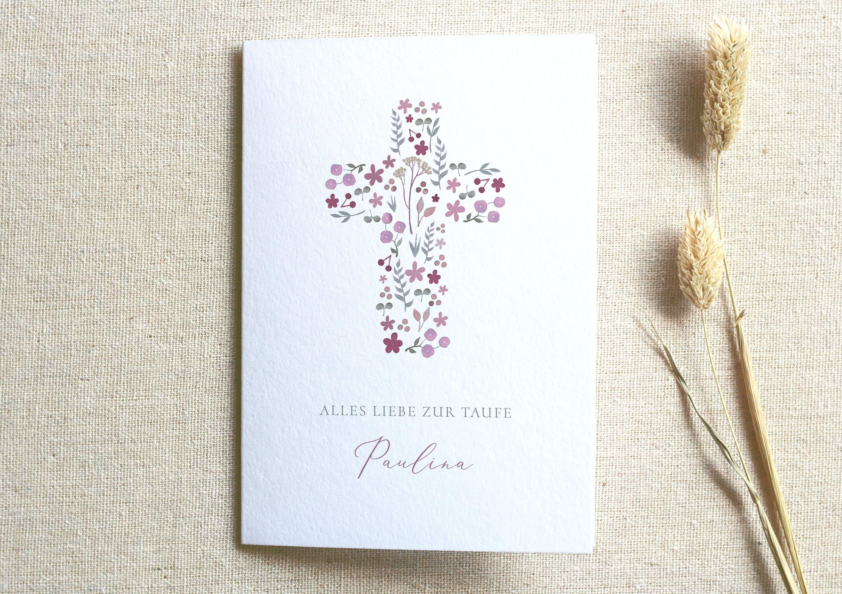 Glückwunschkarte Taufe Karte zur Taufe personalisiert | Etsy