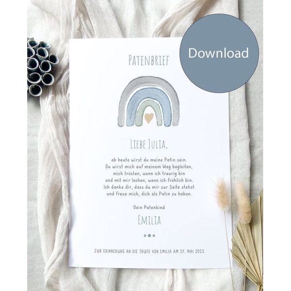 Patenbrief Fur Taufpaten Pdf