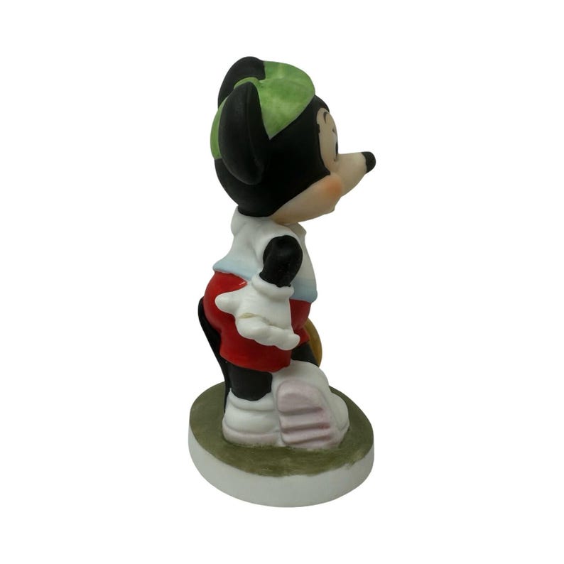 Vintage 80s Walt Disney Productions Mickey Mouse Tennis Player Ceramic Figurine image 6