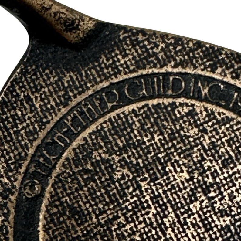 1978 Tech Ether Guild Solid Brass Kaleidoscope Inlay Belt Buckle Signed Turner image 10