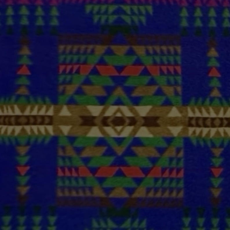 Vintage Pendleton Beaver State Chief Joseph Blanket 70x52 Cobalt Blue Wool HTF image 3