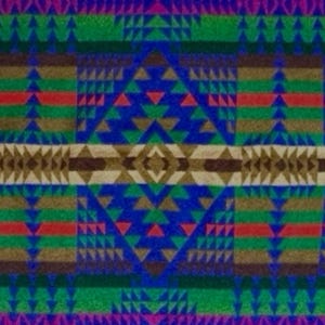 Vintage Pendleton Beaver State Chief Joseph Blanket 70x52 Cobalt Blue Wool HTF image 9