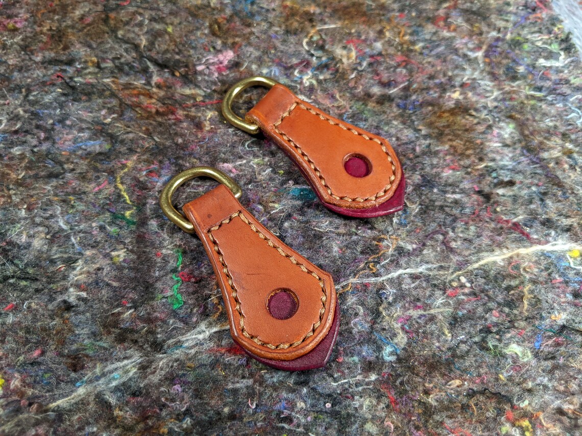 Handmade leather key fob Etsy