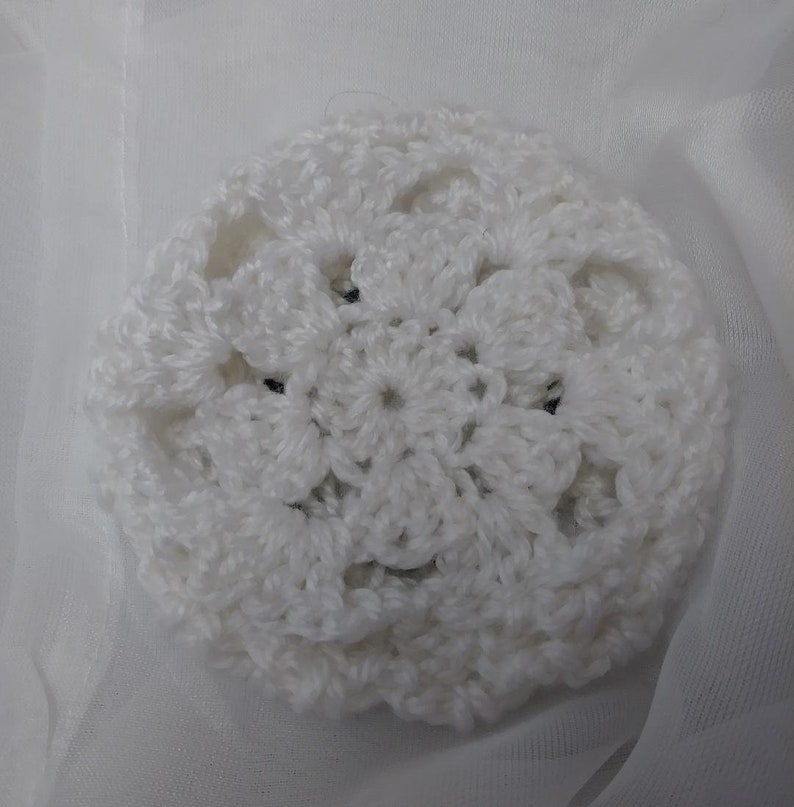4 Ballet Crochet Bun Cover Rose Handmade Hair MADE IN USA.