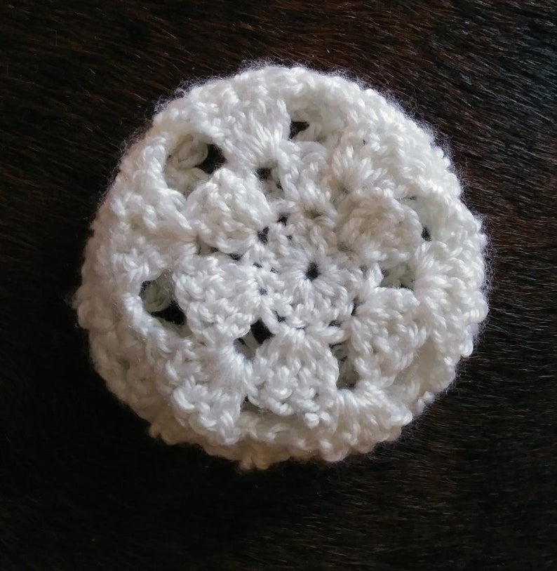 4 Ballet Crochet Bun Cover Rose Handmade Hair MADE IN USA.