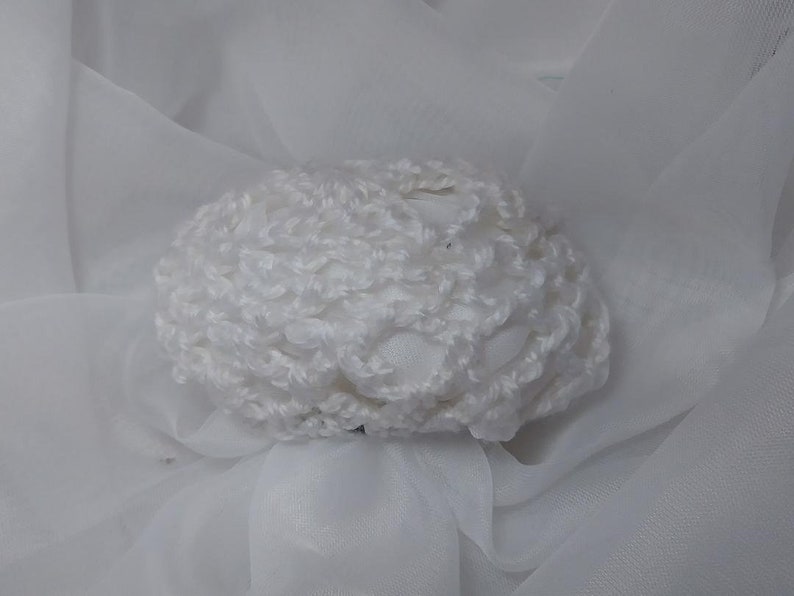 4 Ballet Crochet Bun Cover Rose Handmade Hair MADE IN USA.