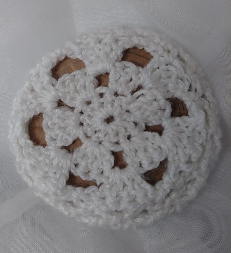 4 Ballet Crochet Bun Cover Rose Handmade Hair MADE IN USA.
