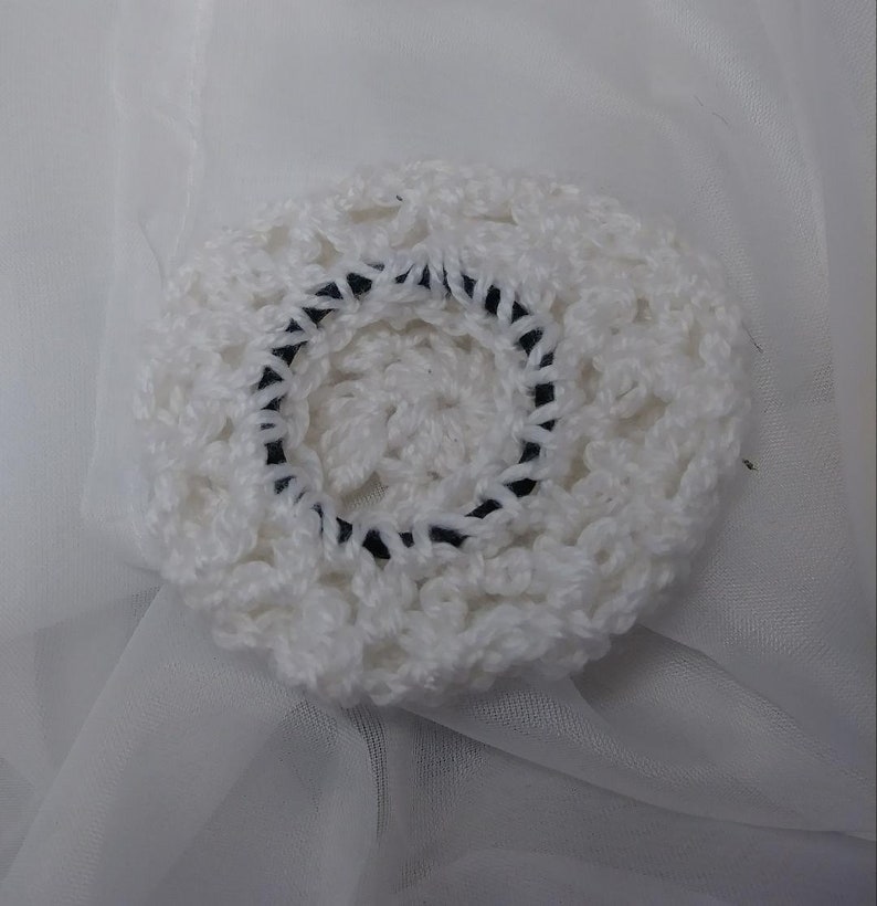 4 Ballet Crochet Bun Cover Rose Handmade Hair MADE IN USA.