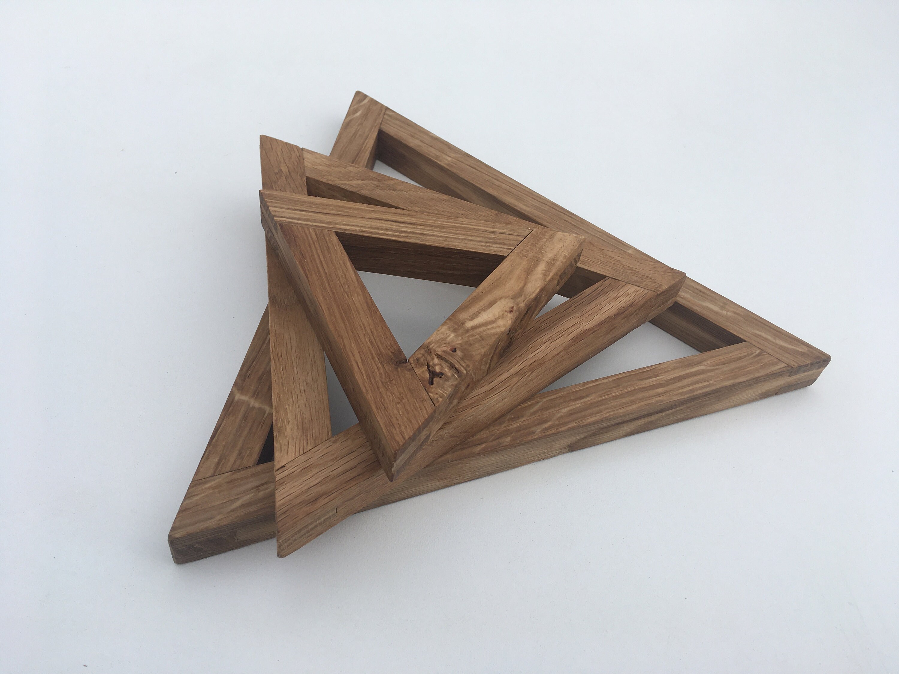 Set of 3 Nesting Oak Trivets — Baycraft Studio