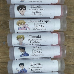 Host Club Inspired Lip Balm, paraben free, silky smooth, never sticky, castor oil based