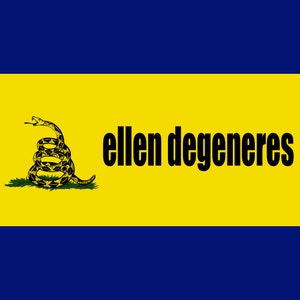 ellen degeneres - Funny Bumper Sticker Permanent - 8"x4" Funny Sarcastic Bumper Sticker TikTok Trend