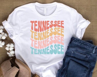 Tennessee t-shirt, Wavy Font