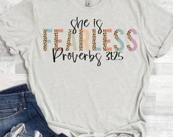 She is Fearless Solid T-shirt