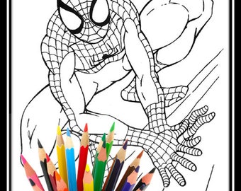 Download Spider Man Coloring And Activity Book Etsy
