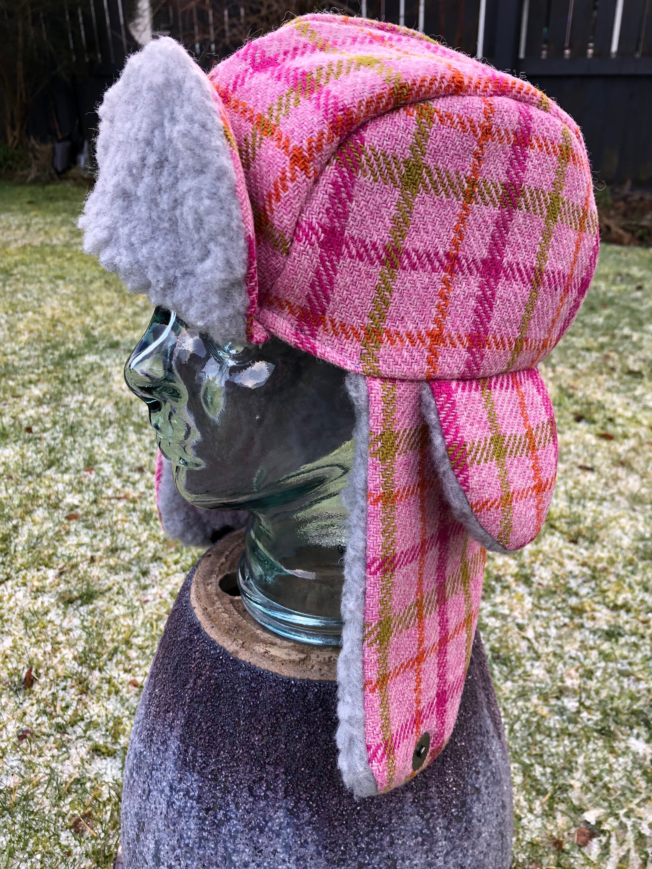 Hand Made Harris Tweed Trapper Style Hat Mens/Womens Etsy