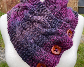 Hand Knitted Neck Warmers - Scarf/Snood