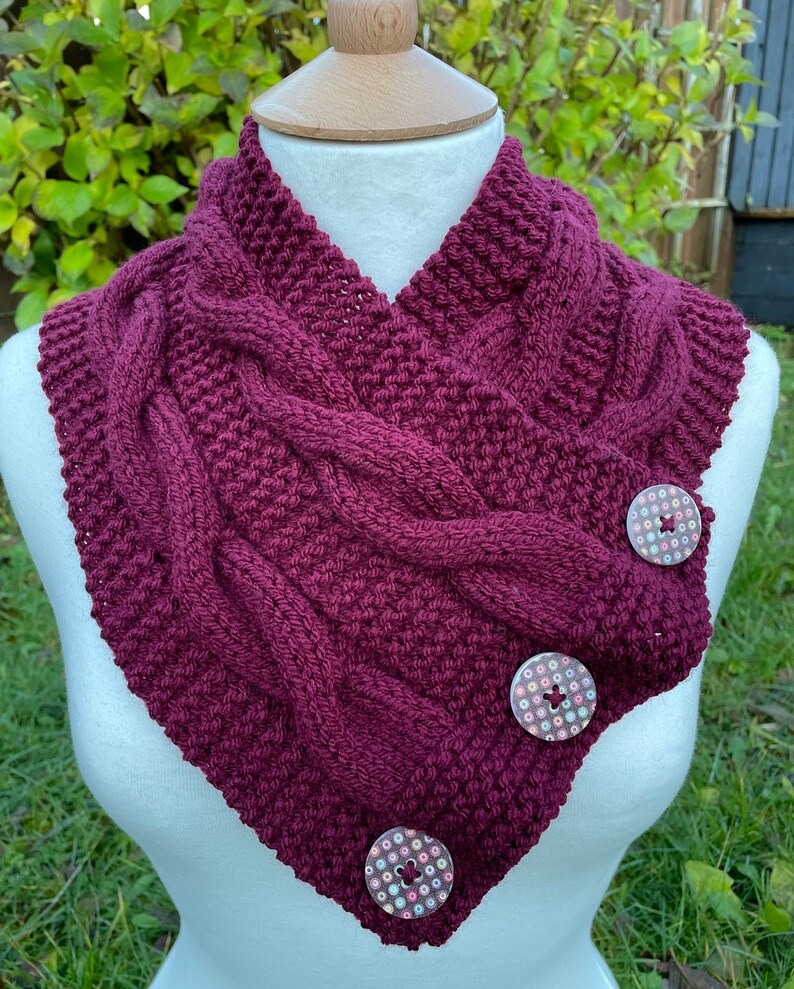 Hand Knitted Neck Warmers Scarf/snood Etsy UK